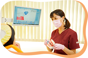 女性歯科医師が常勤しています